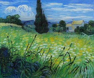 Green-font-b-Wheat-b-font-font-b-Field-b-font-with-Cypress-II-By-Van Gogh