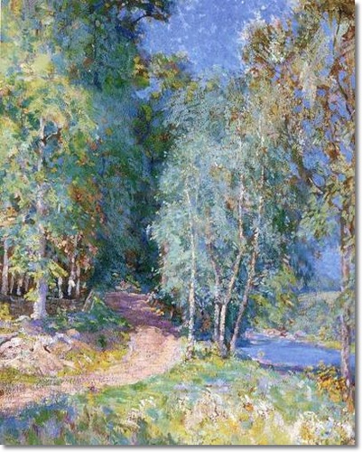pennsylvania-impressionist-impressionism-painting-by-roy-c-nuse-along-the-river-1930-original-size-20-x-16