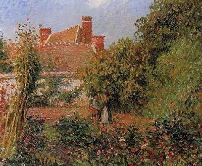 kitchen garden at Eragny,afternoon 1901 -pissarro